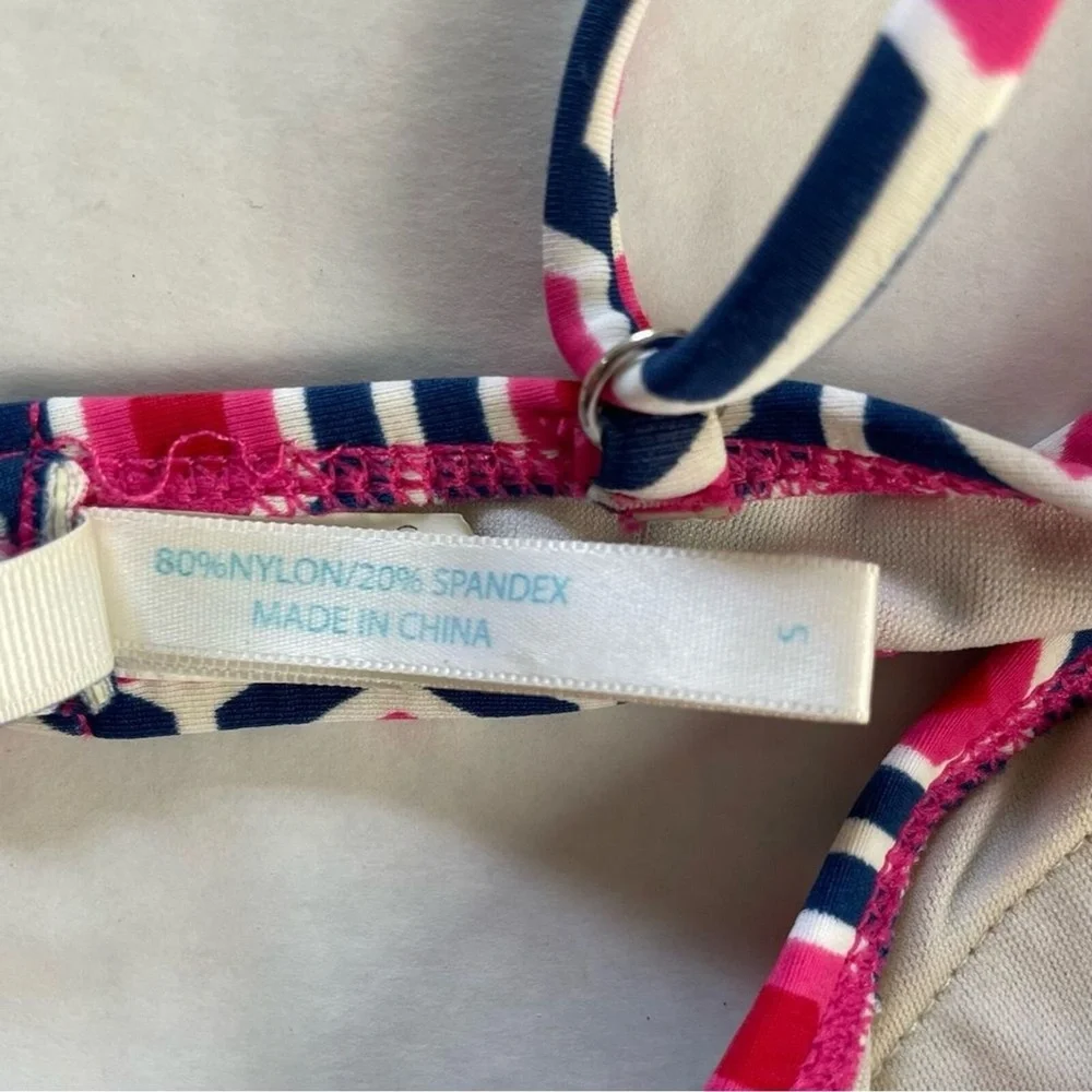 Southern Tide‎ Seabrook Bikini in Geo Top Size S & Bottom Size M Pink Blue